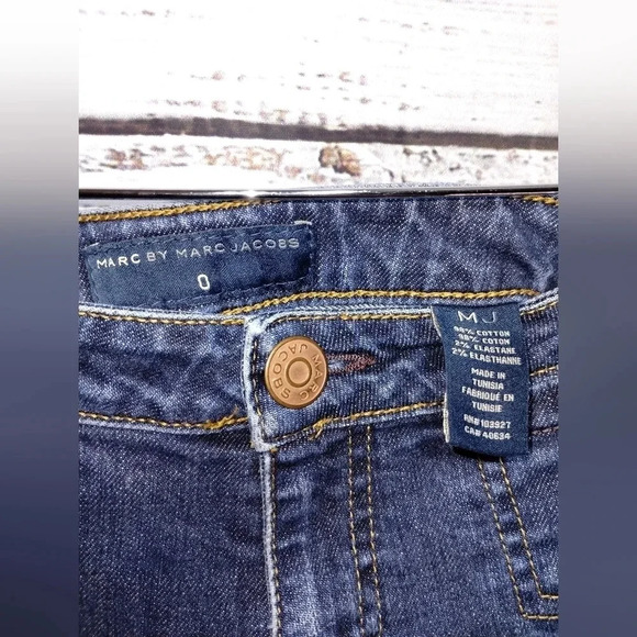 Marc by Marc Jacobs Y2K Sailor Button Denim Shorts Blue Women’s Size 0 - Picture 3 of 7